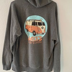 Jack’s Surfboards Grey men’s hoodie